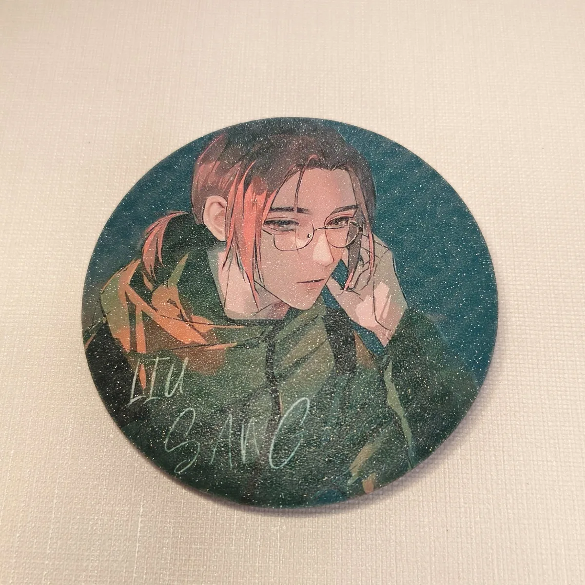 DIY Liu Sang 코스프레 아트 배지 Time Raiders Liusang Cospaly 사진 배지 브로치 여성 남성을위한 창조적 인 선물