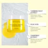 Turmeric Cleaning Pads Exfoliating Pads Dark Spo-ts Removal Unclog Pores Brightening Moisturizing Cleaning Facial Washing Sponge 5