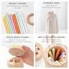 Children Steady Pick Up Wooden Sticks Board Game Color Matching Sensory Integration Training Kids Party Interactive Social Game 5