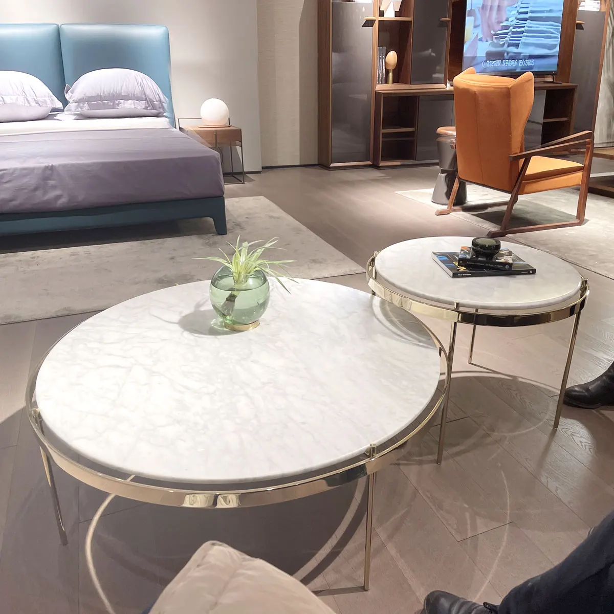 

Светильник роскошный мраморный кофейный столик в стиле постмодерн, итальянский минималистский дизайн, для маленькой квартиры, гостиной, домашний минималистский креативный