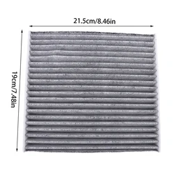 Carbon Air Filter for Car Air Conditioning and Cabin Use (White)