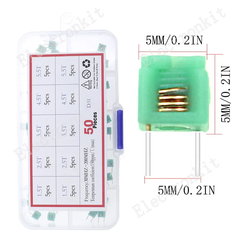 Comprehensive Inductor Assortment Kit - Diverse Range from 2.2uH to 100mH