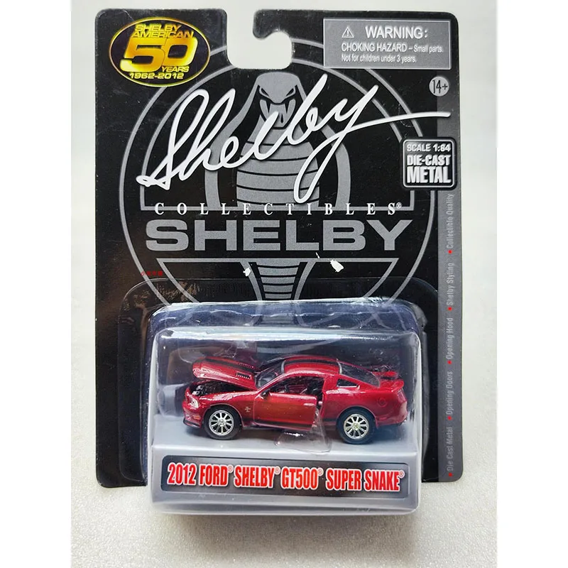 Diecast Alloy 1:64 2012 SHELBY GT500 SUPER SNAKE Muscle Car Model