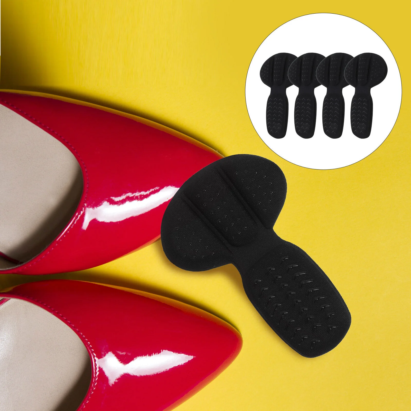 

4 Pair Heel Pads Anti-drop and Follow-up Artifact Wear-resistant Liners Shoe for Women Shoes Women's