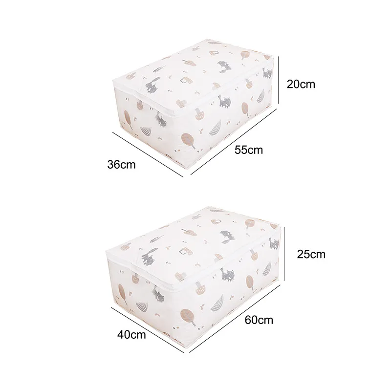 NEW Foldable Storage Bag Clothes Blanket Quilt Closet Sweater Organizer Box Pouches Fashion Sale Clothes Cabinet Organizer Bags