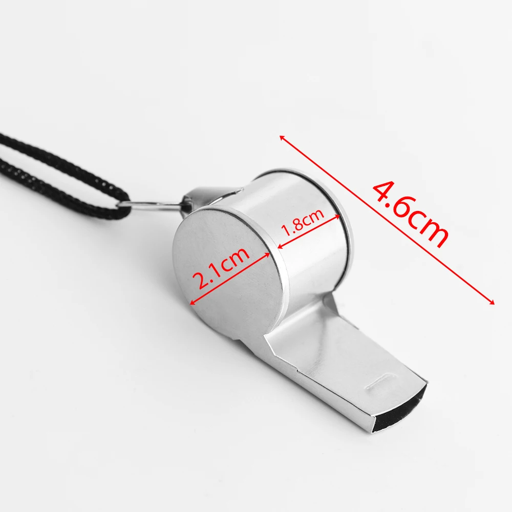 Sport Whistle Sports Whistle Soccer Whistle Metal Whistle Stainless Steel Whistle With Rope Referee Sport Rugby Party Training School Soccer Football Basketball Cheerleader Metal Whistle