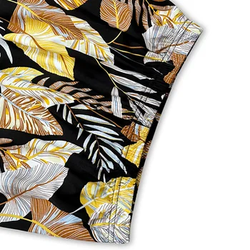 سراويل نوم فضفاضة واسعة الساق للنساء ، سراويل كاجوال عصرية ، ورقة صفراء ، بنطلون فانوس ، الصيف 4