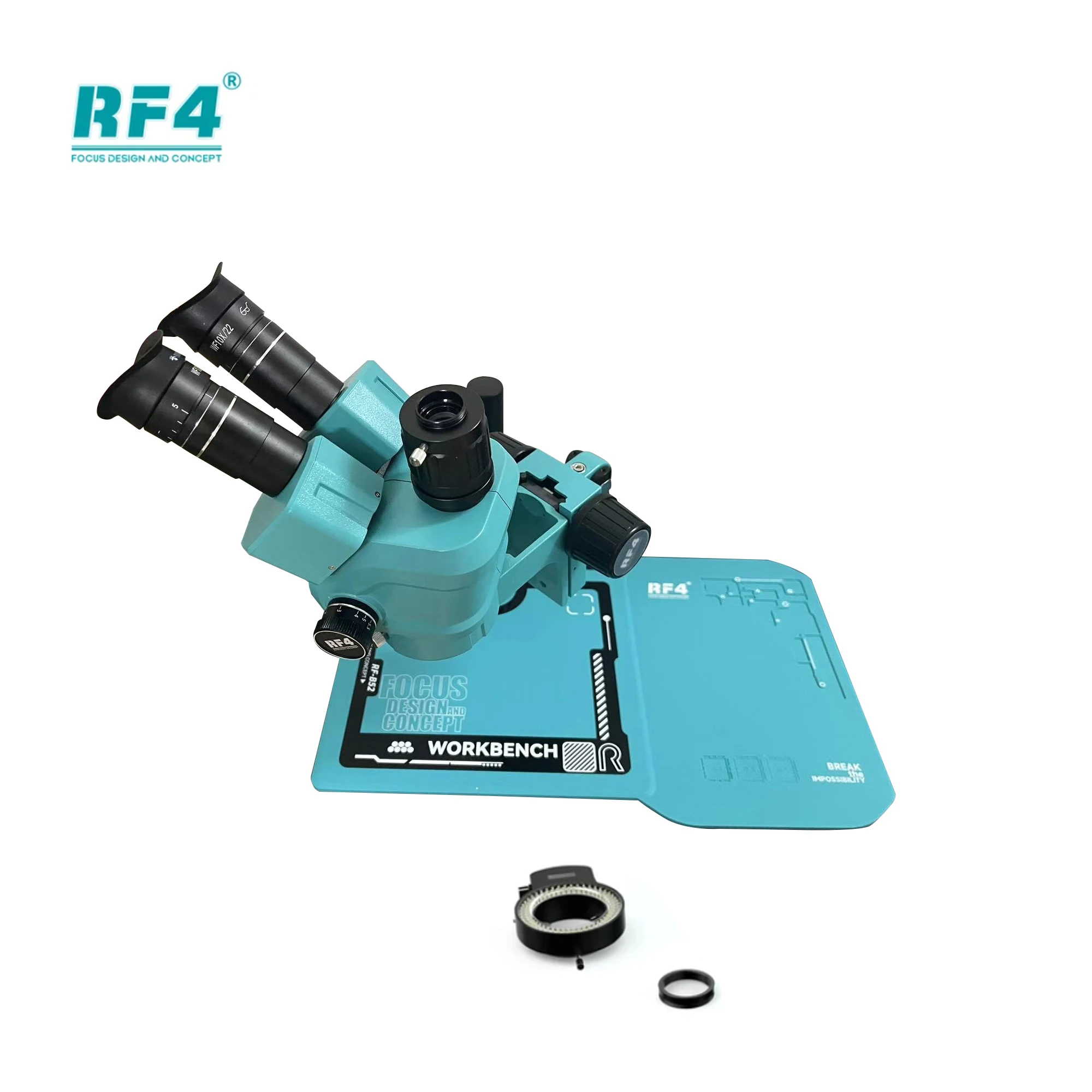 RF4 Multifunctional Silicone Built-in Metal Microscope Base