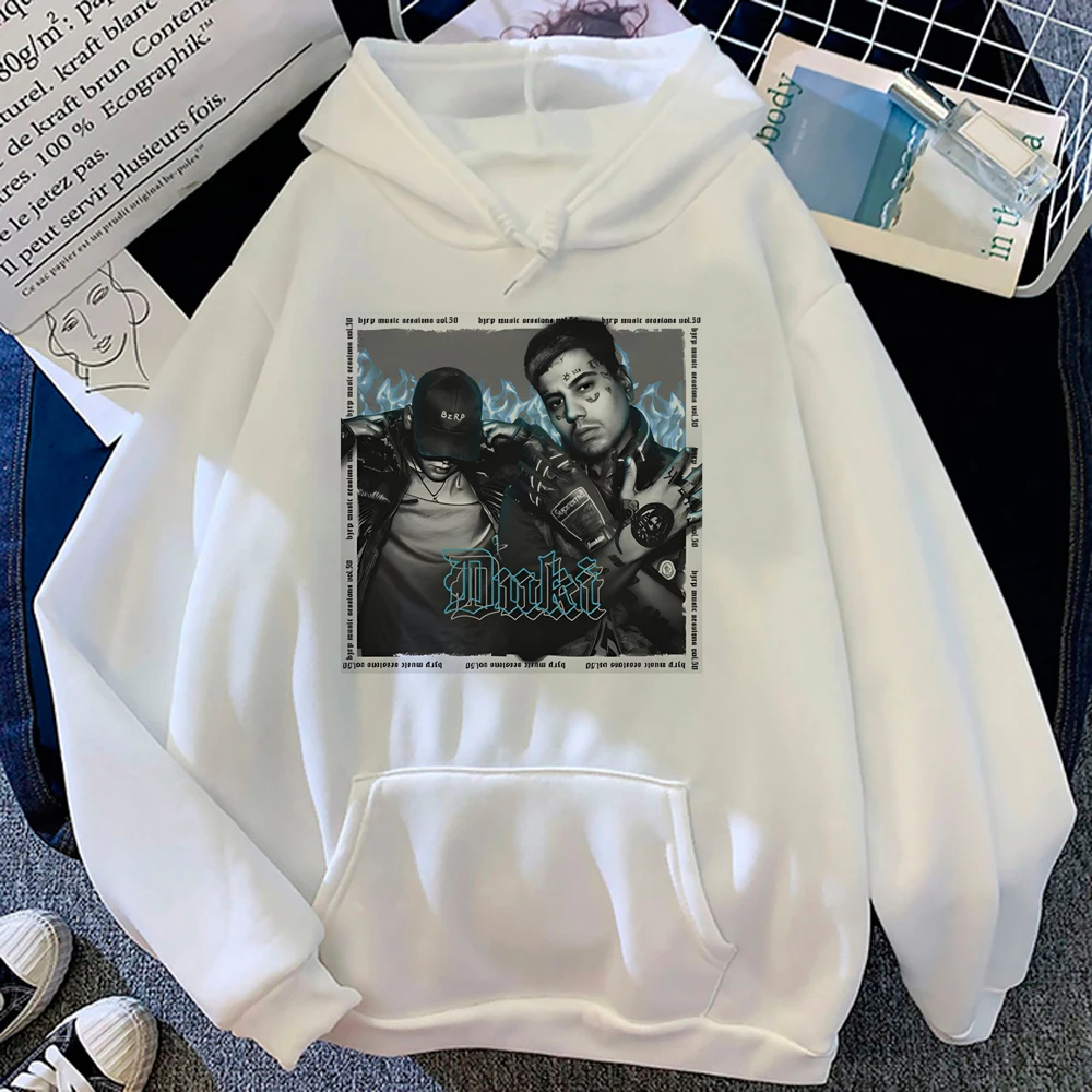 thumbnail image 1 of Duki-sudaderas con capucha de lana para mujer, ropa con capucha, top de manga larga, 2023, 1 of 4