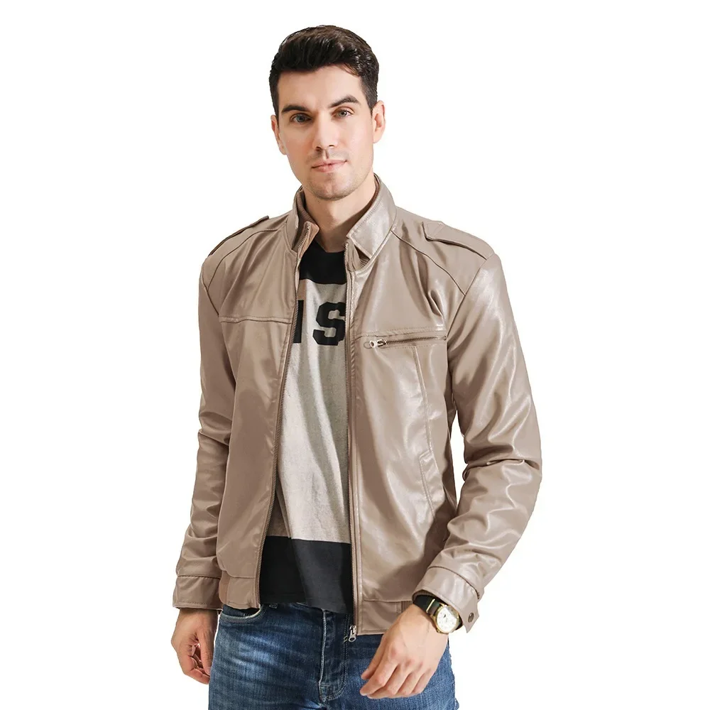 Men's Motorcycle Leather Jacket Slim Men Leather Jacket Outer Wear Clothing For Male Garment Man Jackets leather jackets