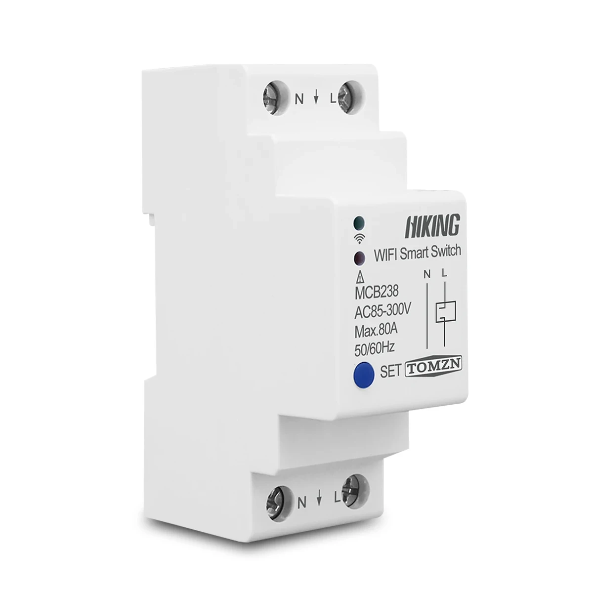 2P 80A Din 레일 WIFI 회로 차단기 스마트 스위치 원격 제어 Smart Life TUYA Smart Home TOMZN MCB238