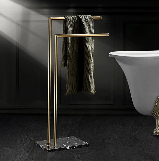 タオルラック 全銅アンティークタオルラック、レトロセット、ブロンズ