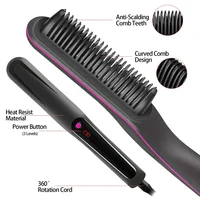 Multifunctional Hair Comb Brush Beard Straightener Hair Straighten Electric Beard Straightening Comb Quick Hair Styler For Men 2