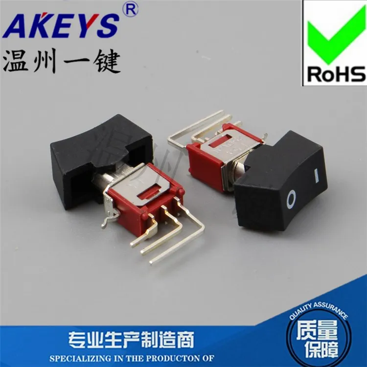 Srls-102-C4B-00-Rs Bilanciere Piede Curvo Spina Laterale 3 Piedi 2 Marce Piccoli Pulsanti Interruttore Di Alimentazione A Bilanciere Con Cappuccio