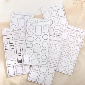 Quaderno Decorativo Stile Retrò con Fogli Staccabili, 30 Pagine, 6 Design, Serie Sugar Poem, Registratore di Vita