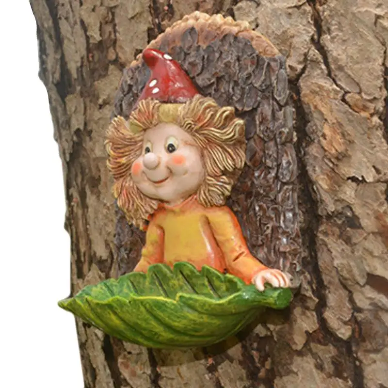 

Фигурка-кормушка для птиц Gnome, садовая антикварная дикая фигурка, уникальный декор, павильоны в качестве подарка для мамы, бабушки, женщины, белка, для