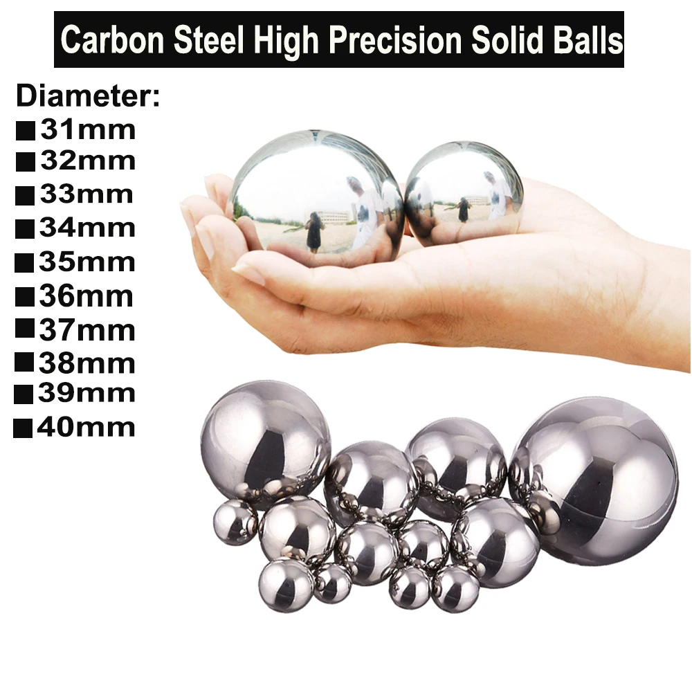 Bolas Contínuas do Aço Carbono 31 mm 40 40 mm Bola de Rolamento da Elevada Precisão para as Bolas Lineares do Teste de Impacto do Slider dos Exercícios da Palma Peças Peças