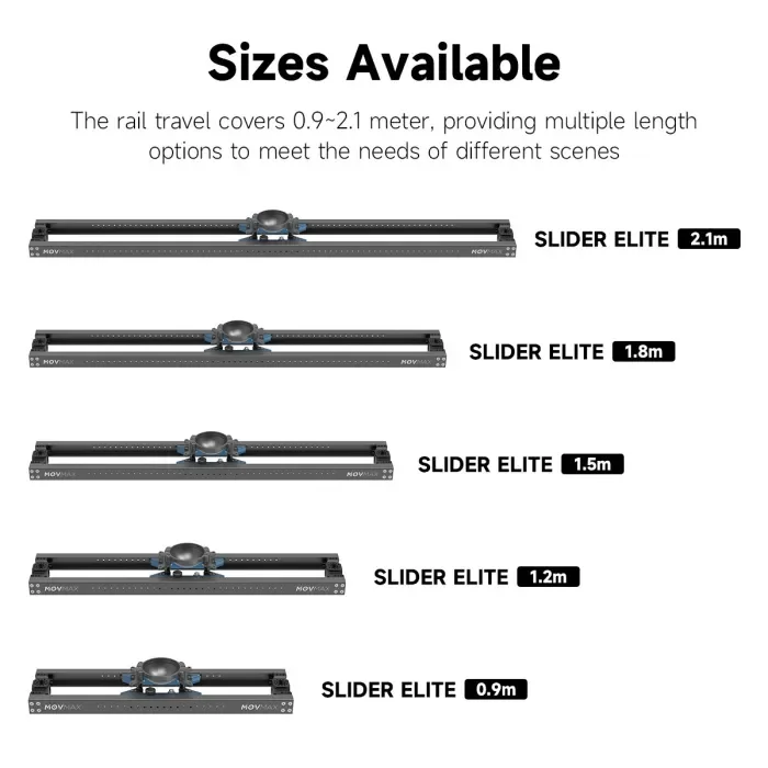 Movmax Slider Elite version 90cm 120cm 150cm lightweight model for film and television professional slide rail
