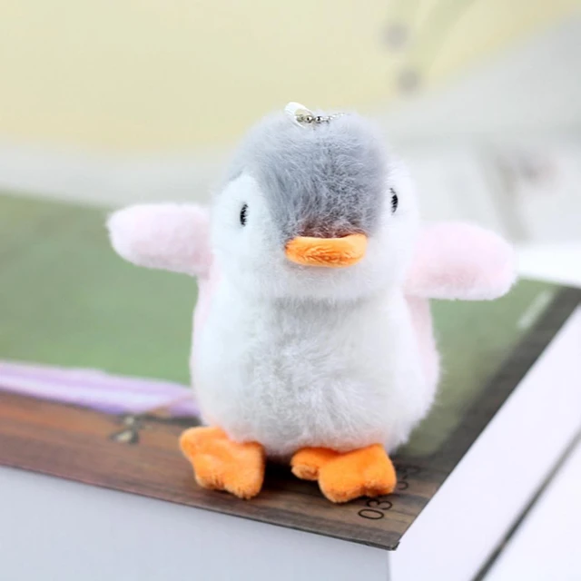 Mini creativo farcito pinguino peluche portachiavi ciondolo portatile  peluche portachiavi ciondolo accessori borsa cartone animato - AliExpress