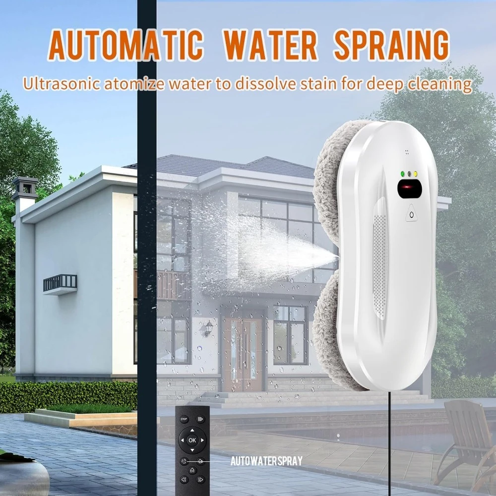 Commercial Washing Robots Automatic Water Spray & Remote Control Window Washer Robot Smart Window Cleaner Robot