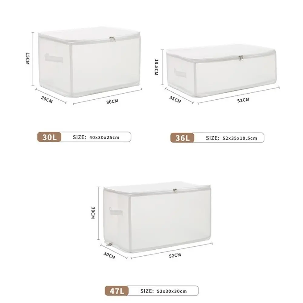 Folding Large Capacity Clothes Storage Bag Quilt Blanket Wardrobe Organizer Waterproof Dust Pouch Household Bedroom Accessories 5