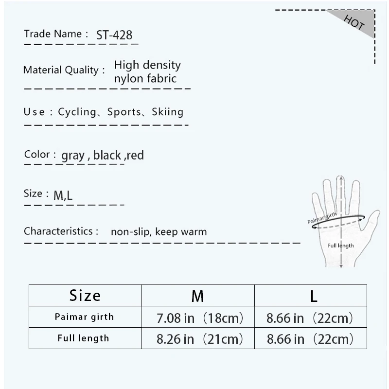 Winter Warm Motorcycle Gloves, Waterproof And Skin Friendly Touch Screen, Suitable For Outdoor Motorcycle Riding And Skiing 6