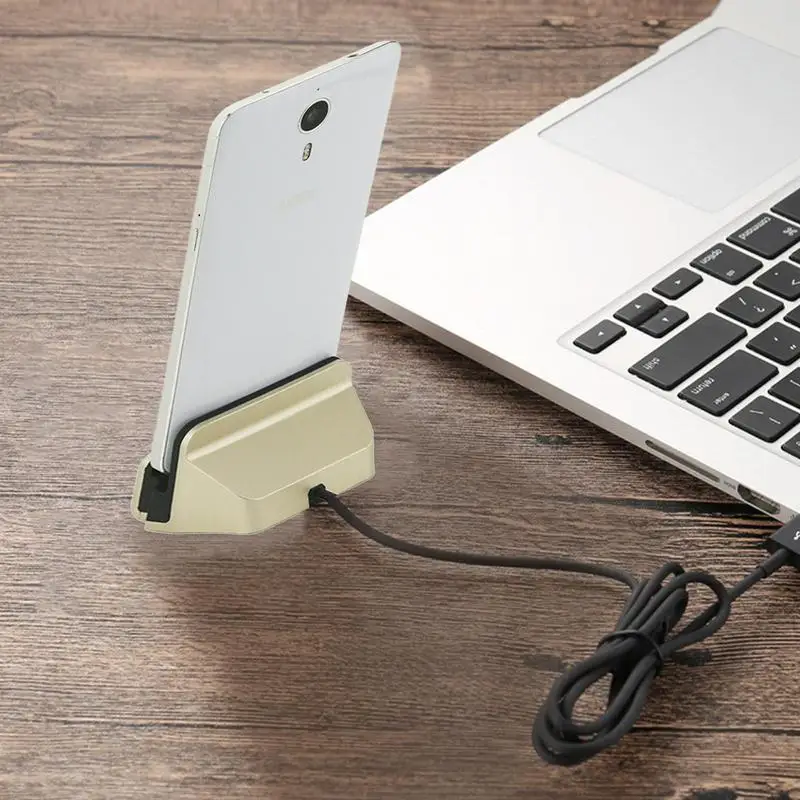 Type C Charger Dock Station Desktop Standing Cell Phone Charger Station Base Mobile Phone Charging Accessories For Office Dorm