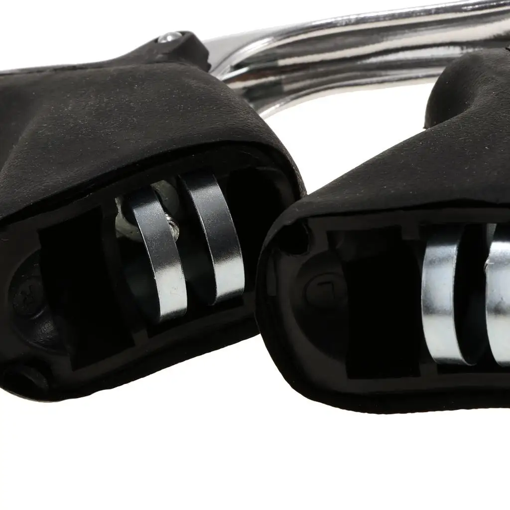 1 Pair Road Bike Drop Bar Brake Levers Cycling Bent Brake Handles Handbrakes Fixed Gear fits for 22.2 - 23.8mm Handl
