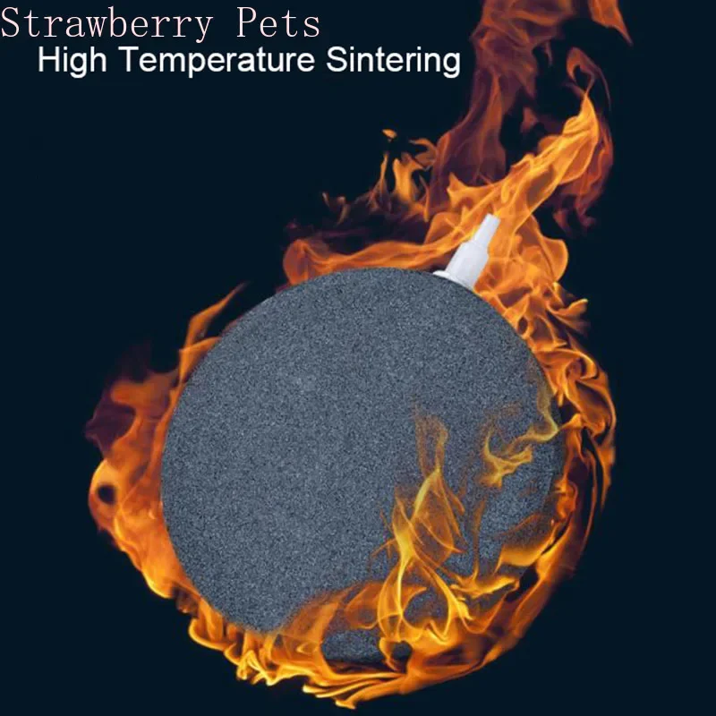 1PCS 40/50/60/70/80/100mm Bubble Stone Aerator for Aquarium Fish Tank Pump Hydroponic Oxygen Plate Mini Air Pump Accessories 5