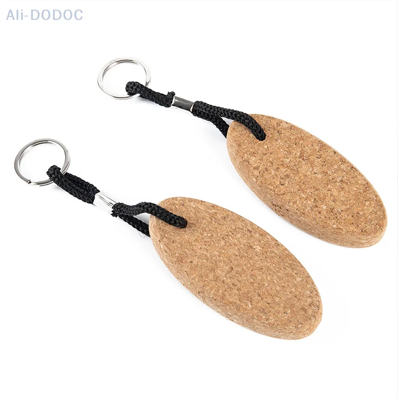 Description Picture 3 of item1Pc Cork Ball Keychain Floating Buoy Holder for Water Sports Beach Rowing Boats