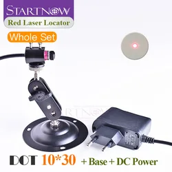 Set 10*30 With Holder & DC Adapter Dot Locator Laser Module Beam Red Laser Positioner For Laser Marking Cutting Dot Alignment
