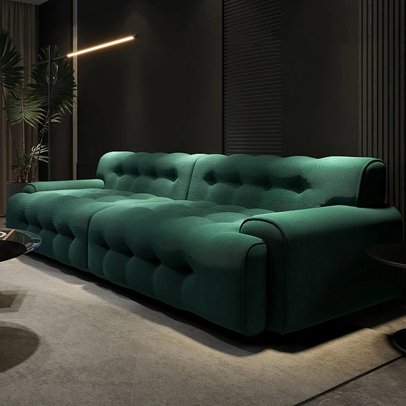 

Vintage Green Sofa Stretch Minimalist Designer Adults Couch Wooden Armchair Italiano Reading Divani Soggiorno Bedroom Furniture