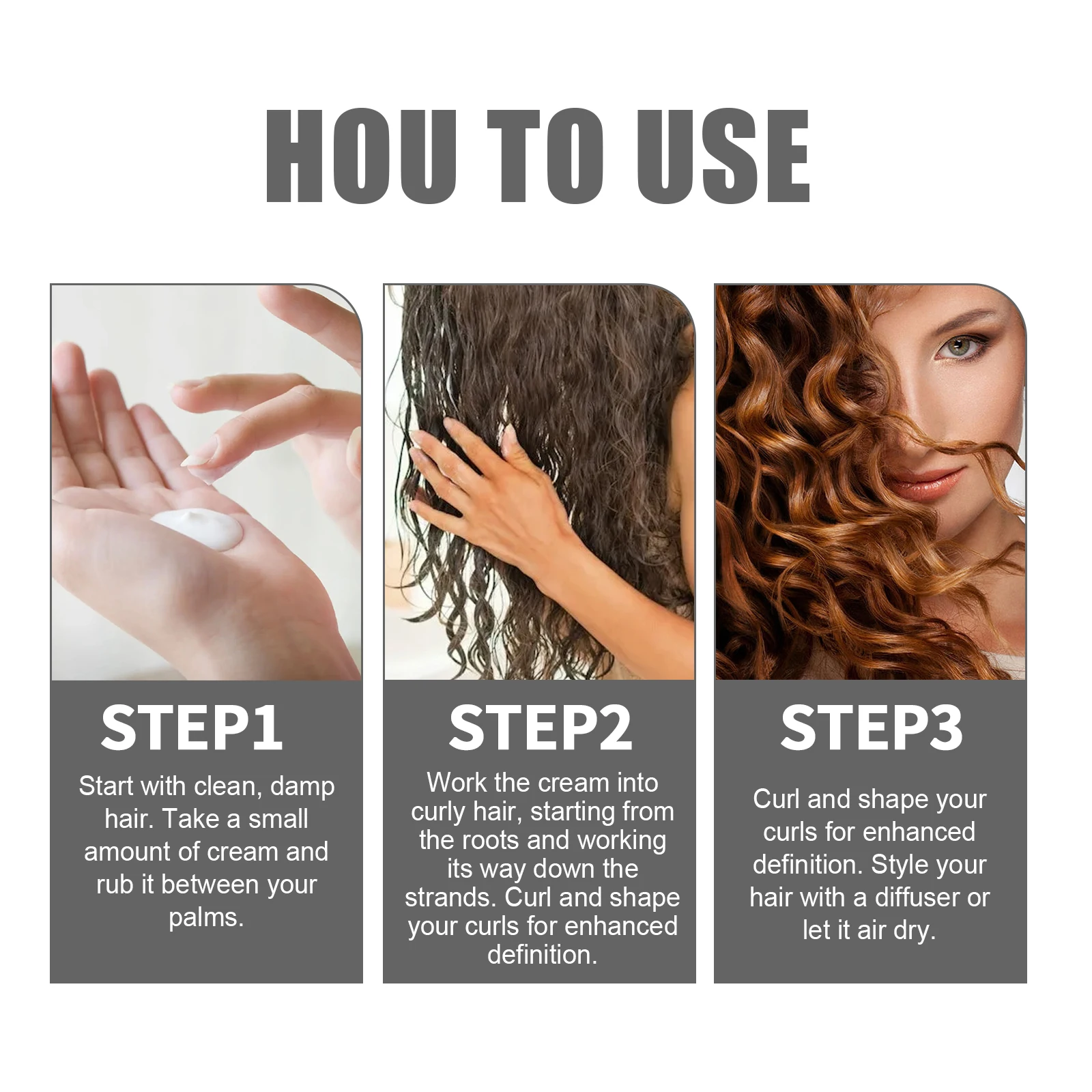 Moroccan Oil Curly Hair Elastin Improve Hair Brightness Smooth Frizzy Prevent Dryness Moisturize Shape Fluffy Care