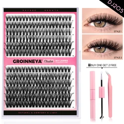 DIY Lash Extension Kit with Bond and Seal - Complete Set for Individual Eyelash Enhancements (Lash Kit-DJ205)