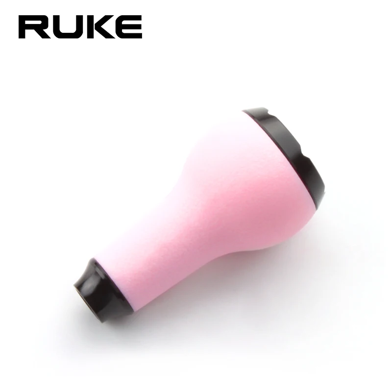 Ruke 1pc 낚시 릴 TPE 손잡이 베이트 캐스팅 스피닝 릴 핸들 손잡이 2pcs 베어링 포함 Shima/Dai 유형 용 DIY 릴 액세서리
