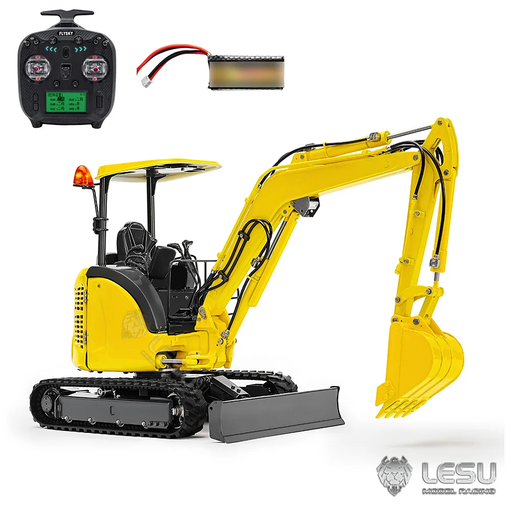 New 1/14 LESU PC30 Mini RC Excavator Radio Control Digger Trucks Car Vehicle Machine Toys for Boys 2