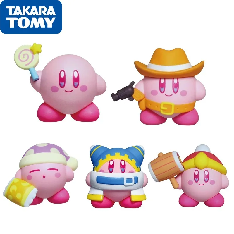 

Оригинальная Аниме Фигурка TOMY Gashapon, куклы Kirby 1, детские игрушки, версия Q, милый коллекционный подарок на день рождения, украшения для интерьера автомобиля и дома