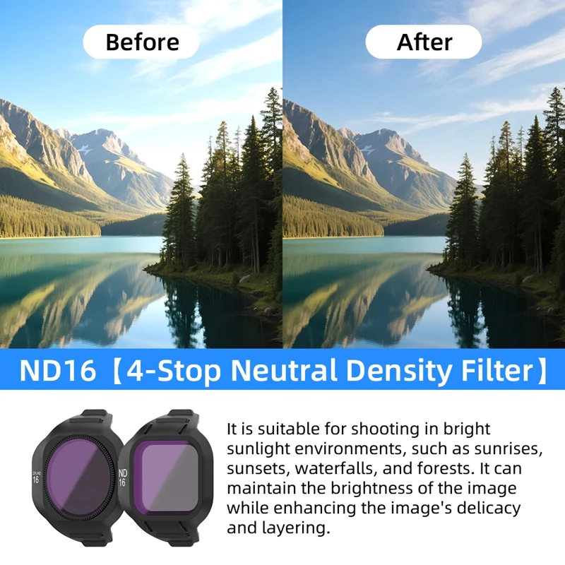 Lens Filters For DJI Mini 5 Pro Drone Gimbal UV CPL ND8/16/32/64 PL Filter Set O