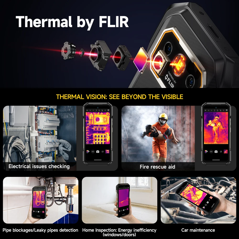 【NEW 2024】 Ulefone Armor 27T 4G 10600mAh Rugged Phone Android 14 Smartphone 24GB +256GB  6.78"FHD+ 120Hz Night Vision Camera 3
