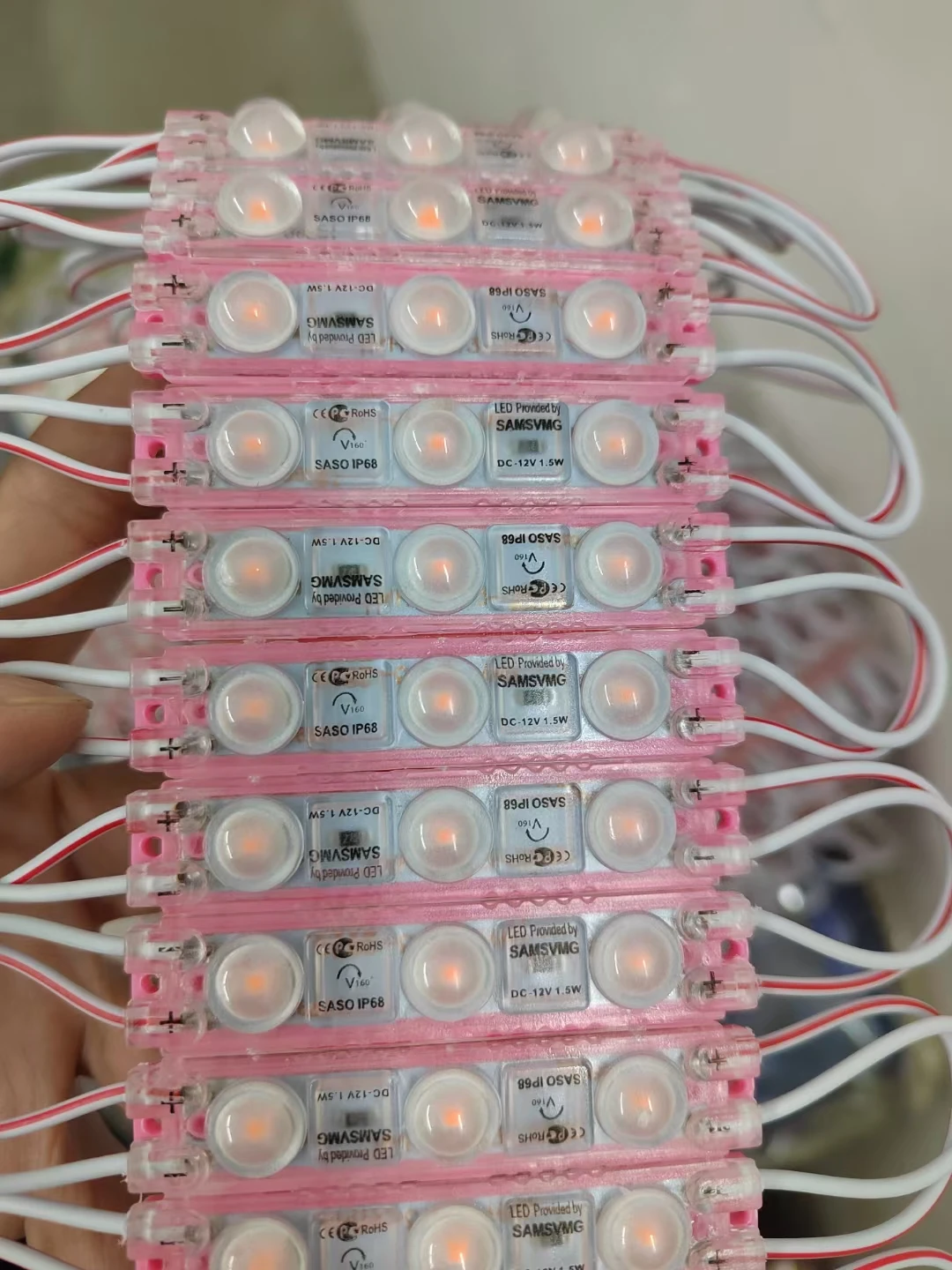 20PCS IP68 injection led module 12V with lens Waterproof 1.5W white LED sign shop banner Channel Letters