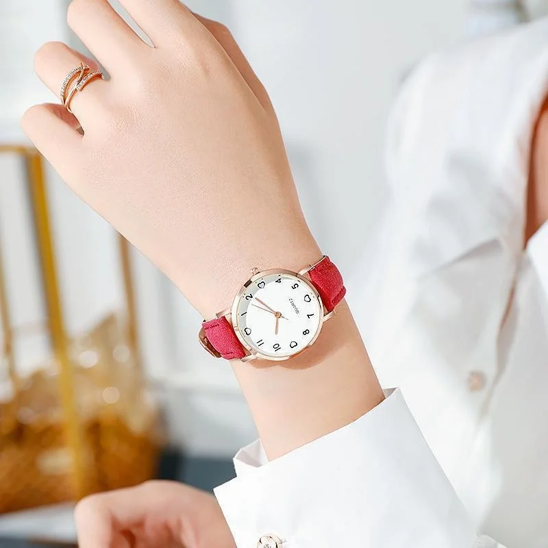 Women's Simple Vintage Watches for Women Dial Wristwatch Leather Strap Wrist Watch High Quality Ladies Casual Bracelet Watches - 3