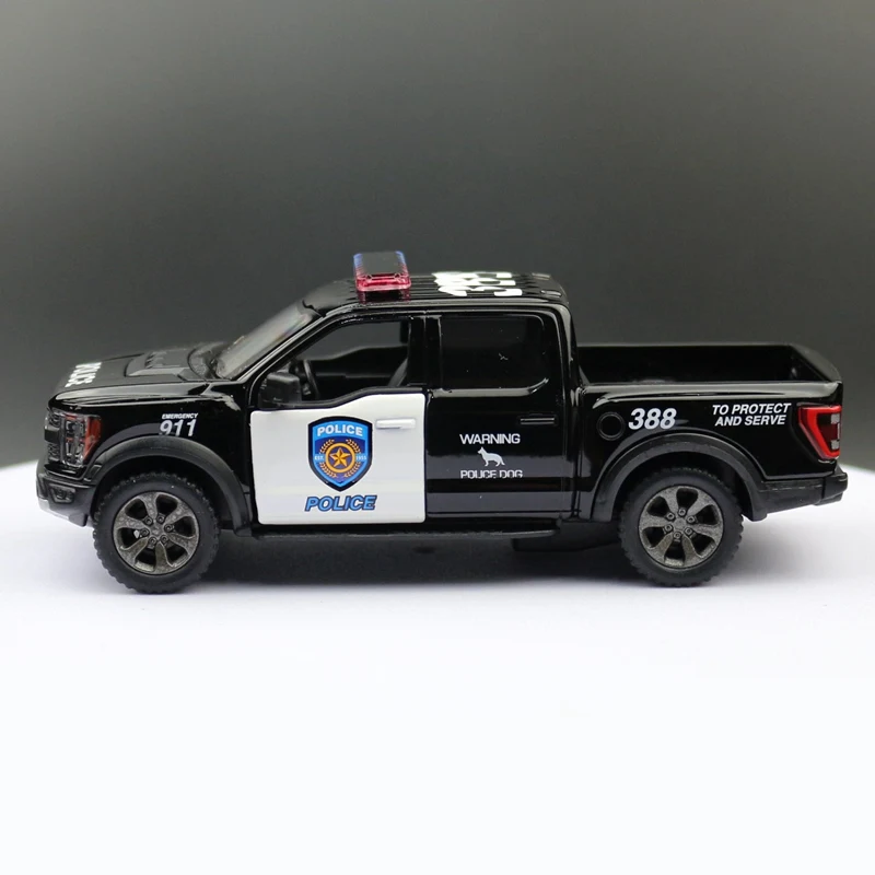 New Ford F150 Raptor Bronco Alloy Car Model Diecast Metal Police Off-road Vehicle Car Model Simulation Collection Childrens Gift 3