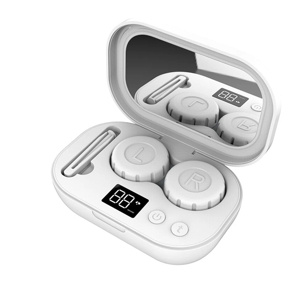 콘택트 렌즈 초음파 청소 기계 58000Hz 고주파 진동 타이밍 충전식 클리너 콘택트 렌즈 리무버 도구