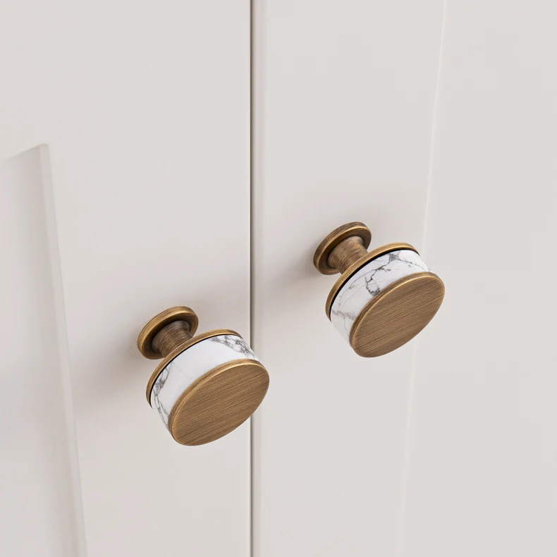 kitchen cabinet knobs brass crystal design modern style