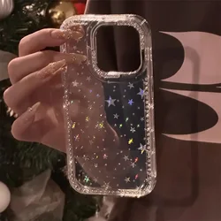 Luxurious Rhinestone Fashion Phone Case with Diamond Frame and Transparent Anti - Drop Design - iPhone 15 Plus (Clear)