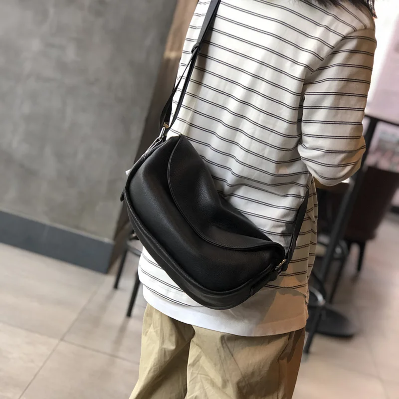 

Women's Bag 2023 New Top Layer Cowhide Bag Fashion Trend Crossbody Shoulder Bag Genuine Leather Casual Soft Bag