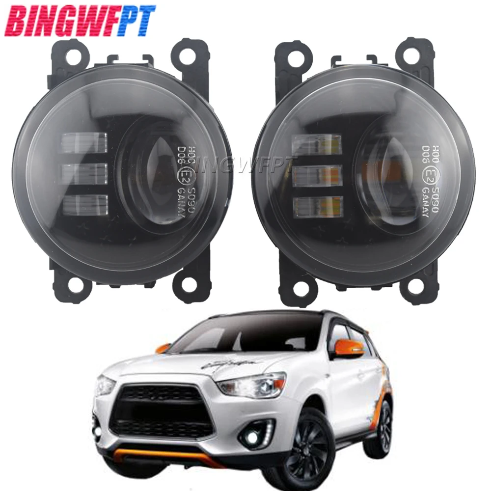 

2 шт. для Mitsubishi ASX 2013 2014 Автомобильные светодиодные противотуманные фары H11 Противотуманные фары DRL дневные ходовые огни 12 В противотумансветильник фары s противотуманные фары