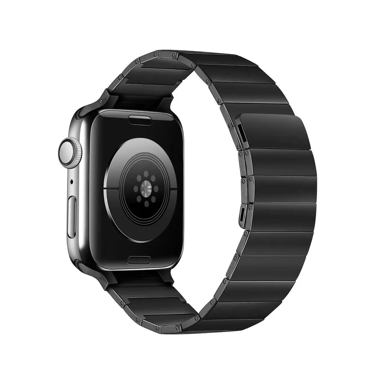 Metal Link Bracelet For Apple Watch 45mm 44mm 42mm 41mm 40mm Stainless Steel Magnetic Loop Belt For iWatch Ultra 8 7 6 5 4 3 SE