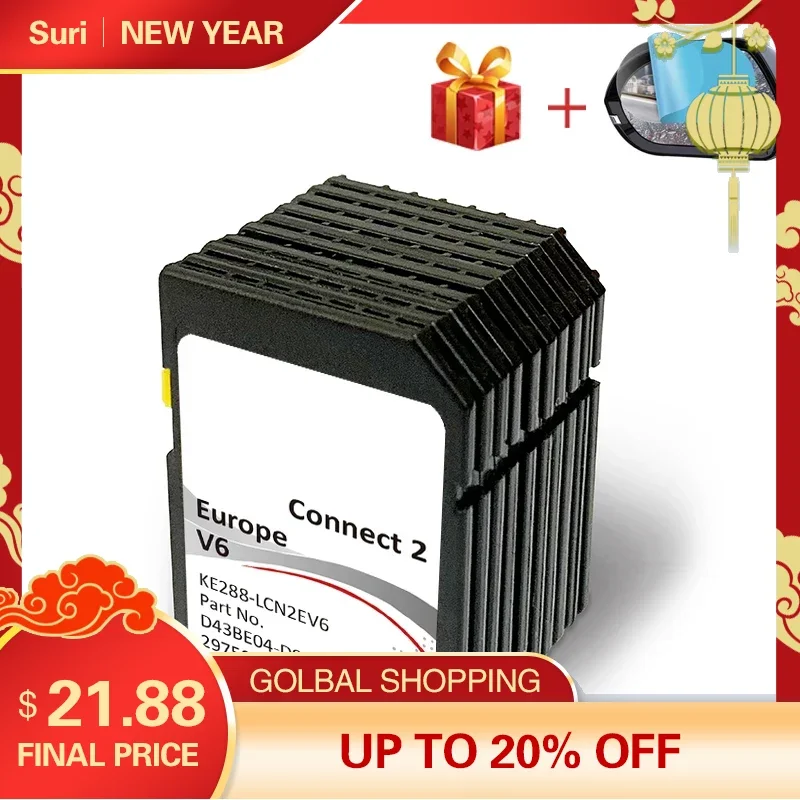 Per Nissan Connect 2 V6 Sd Card 2021-2022 Note Juke Leaf Micra E-Nv200 Map Uk & Eu