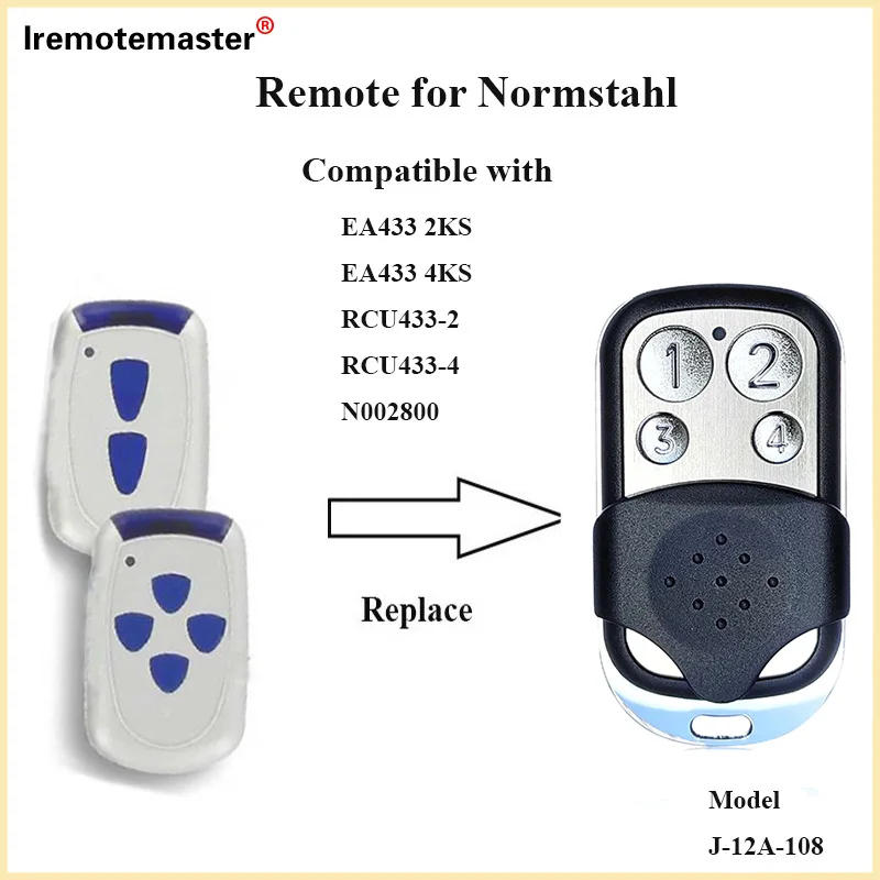 

For EA433 Crawford Normstahl Garage Door Remote Control Rolling Code 433.92MHZ